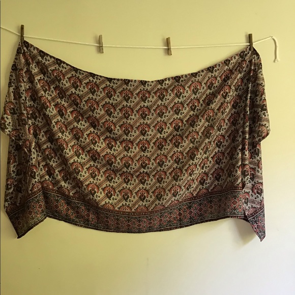 NWOT Pure Silk Sarong Handmade - Picture 6 of 7